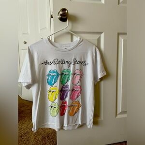 Rolling Stones crop tee